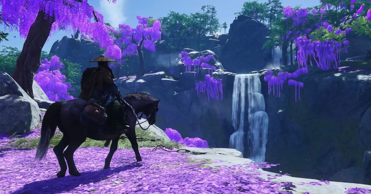 montanha das flores lilas